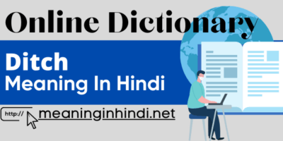 Ditch Meaning in Hindi: अर्थ, मतलब, अनुवाद, उदाहरन