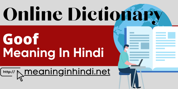 goof meaning in Hindi
